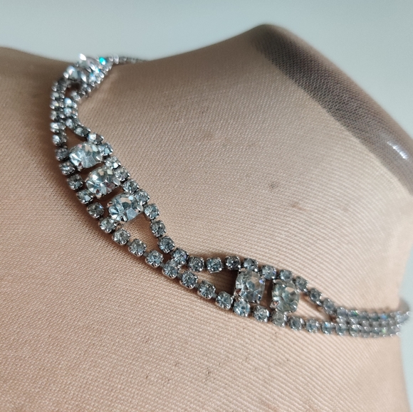 🇨🇦 Vintage 50s Art Deco necklace by Kramer of NY - Picture 3 of 13